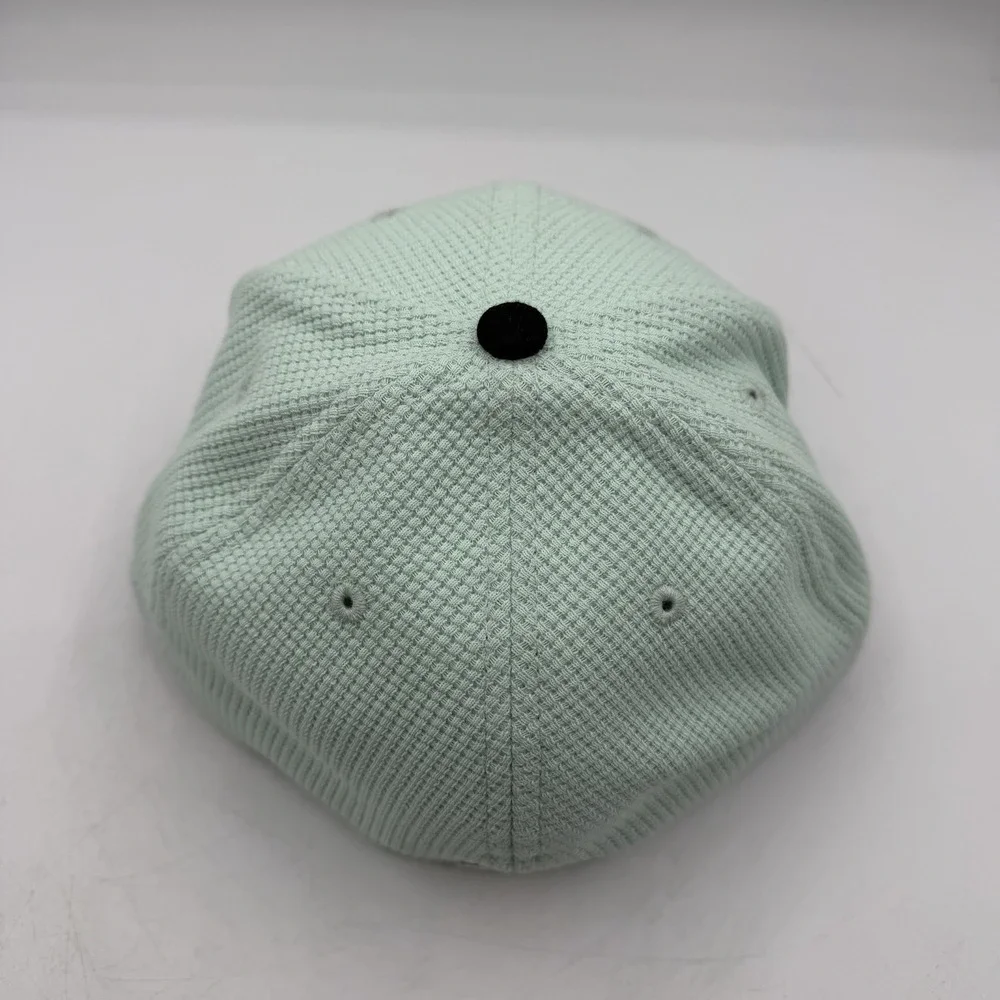 New Era 59Fifty Los Angeles Dodgers Hat Cap 7 1/4 Mint Black Thermal Knit Fitted